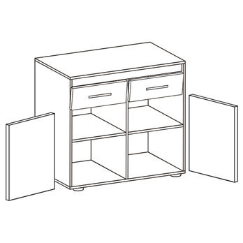 Komoda TEXAS TX4 dub sonoma 1