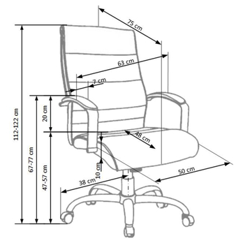 Kancelárske kreslo TEXAS čierna 5