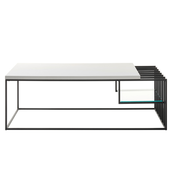 Konferenčný stolík THABA biela matná/čierna 2