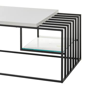 Konferenčný stolík THABA biela matná/čierna 4