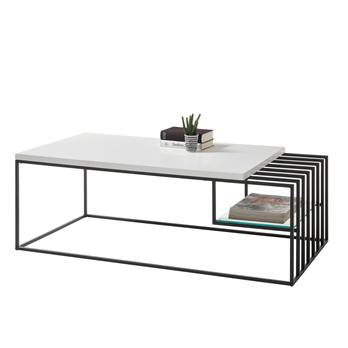 Konferenčný stolík THABA biela matná/čierna 5