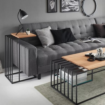 Odkladací stolík THABA dub/čierna 1