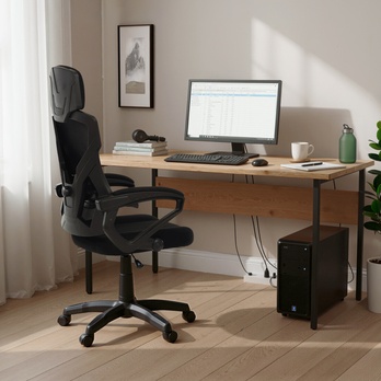 Kancelárska stolička THORN čierna 1