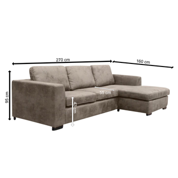 Sedacia súprava THUNDER pravá, krémová 3