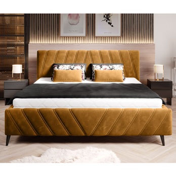 Posteľ TIA žltá, 160x200 cm 1