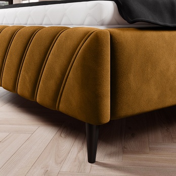 Posteľ TIA žltá, 140x200 cm 5