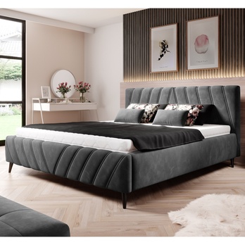 Posteľ TIA sivá, 180x200 cm 3