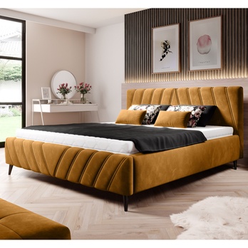 Posteľ TIA žltá, 160x200 cm 3