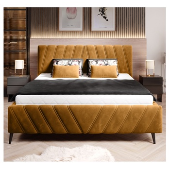 Posteľ TIA žltá, 140x200 cm 3