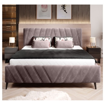 Posteľ TIA svetlofialová, 140x200 cm 3