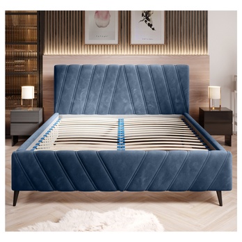 Posteľ TIA modrosivá, 140x200 cm 2