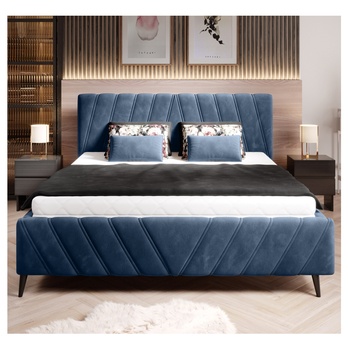 Posteľ TIA modrosivá, 140x200 cm 3