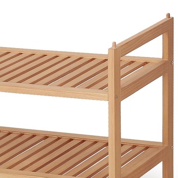 Polica na topánky TIBURON masívne drevo, výška 41 cm 1