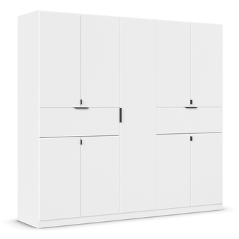 Šatníková skriňa TICAO III alpská biela, šírka 226 cm 3