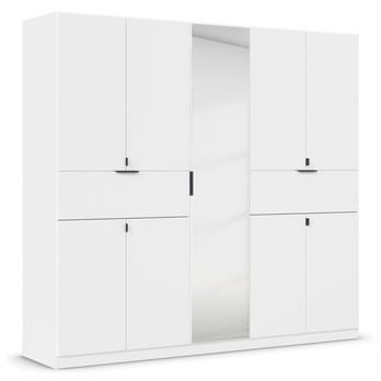 Šatníková skriňa TICAO IV alpská biela, šírka 226 cm 3