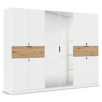 Šatníková skriňa TICAO VI alpská biela/dub artisan, šírka 271 cm 3