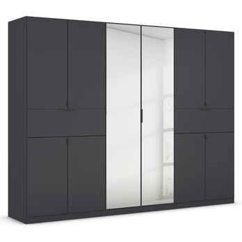 Šatníková skriňa TICAO VI metalická sivá, šírka 271 cm 3