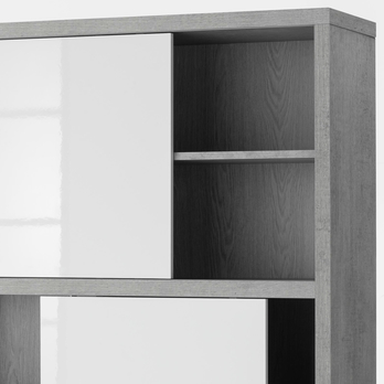 Regál TICO LB0747K/561 betón/biela 3