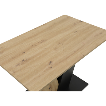Jedálenský stôl TIERA dub artisan/čierna 2