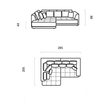 Sedacia súprava TIGA ľavá, zelená 6