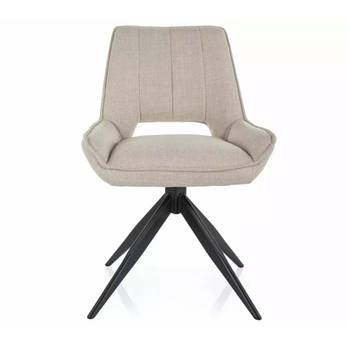 Jedálenská stolička TILLU krémová/čierna 2