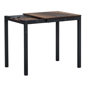 Jedálenský stôl TIMMEL staré drevo/čierna 6