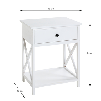 Prístavný stolík TIMMY biela 6