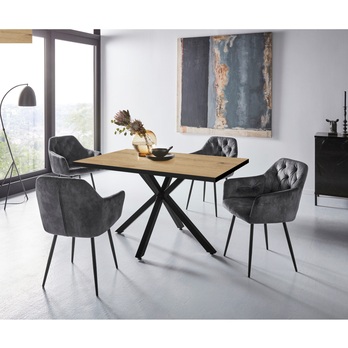 Jedálenská stolička TINA I S vintage antracitová 1