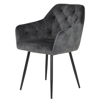 Jedálenská stolička TINA I S vintage antracitová, sada 2 ks 3