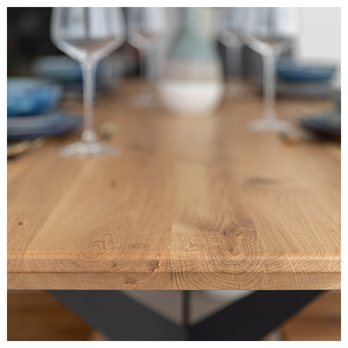 Jedálenský stôl TINA dub, 160x90 cm 6