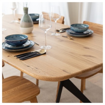 Jedálenský stôl TINA dub, 180x90 cm 2