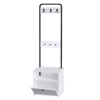 Predsieňová zostava TINA biela/čierna 2