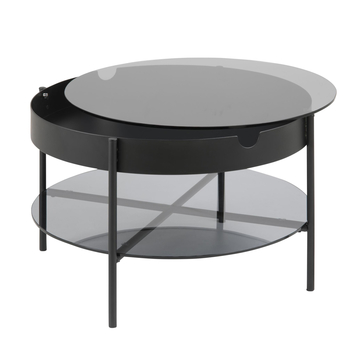 Konferenčný stolík TIPTON 2 sivá/matná čierna 4