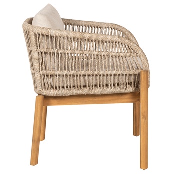 Záhradné kreslo TIRROCANO hnedá/béžová, šírka 65 cm 4