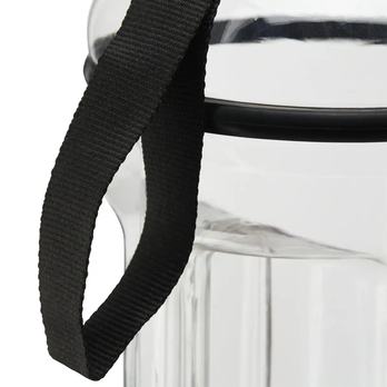 Fľaša na vodu TO GO čierna/priehľadná, objem 2,2 l 3