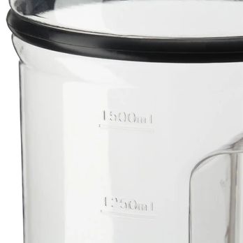 Fľaša na vodu TO GO čierna/priehľadná, objem 2,2 l 4