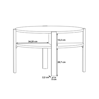 Konferenčný stolík TOBAGO čierna 3