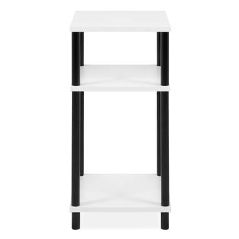Prístavný stolík TOBI biela/čierna 3