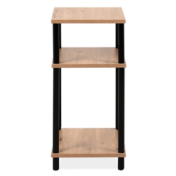 Prístavný stolík TOBI čierna/dub artisan 3