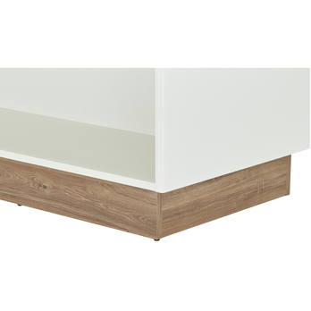 Konferenčný stolík TOLEDO biela/dub stirling 3