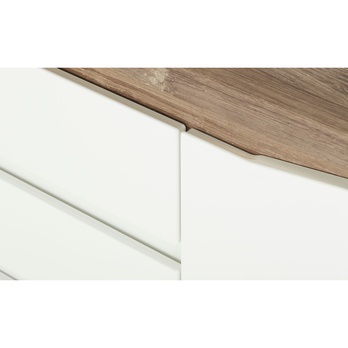 Komoda TOLEDO biela/dub stirling 7