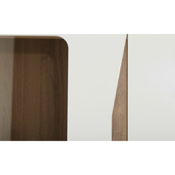 Vitrína TOLEDO biela/dub stirling 4