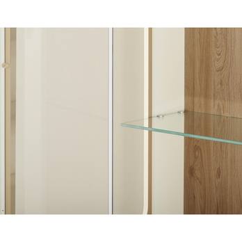 Vitrína TOLEDO biela/dub stirling 6