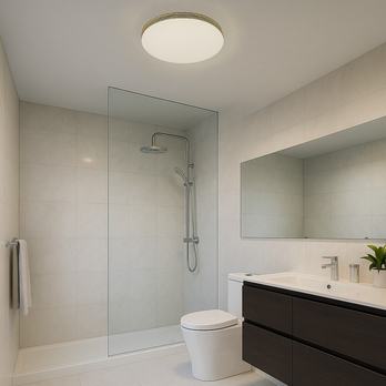 Stropné svietidlo TOMA zlatá/biela 1