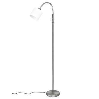 Stojacia lampa TOMMY biela/chróm 1