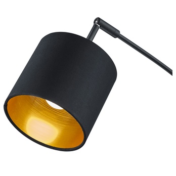 Stojacia oblúková lampa TOMMY čierna/zlatá 4