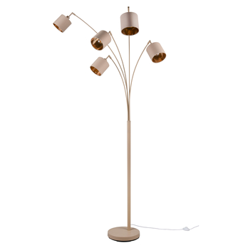 Stojacia oblúková lampa TOMMY piesková/zlatá 1