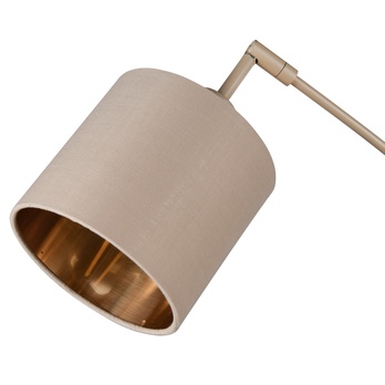 Stojacia oblúková lampa TOMMY piesková/zlatá 4