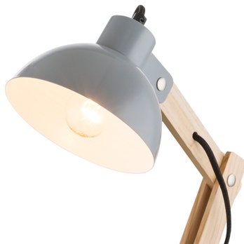Stolná lampa TONGARIRO sivá 2