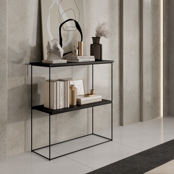 Konzolový stolík TONI čierna, šírka 80 cm 1